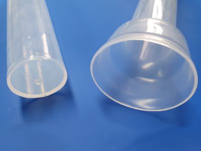 Custom formed FEP tube for UVC lamp coating